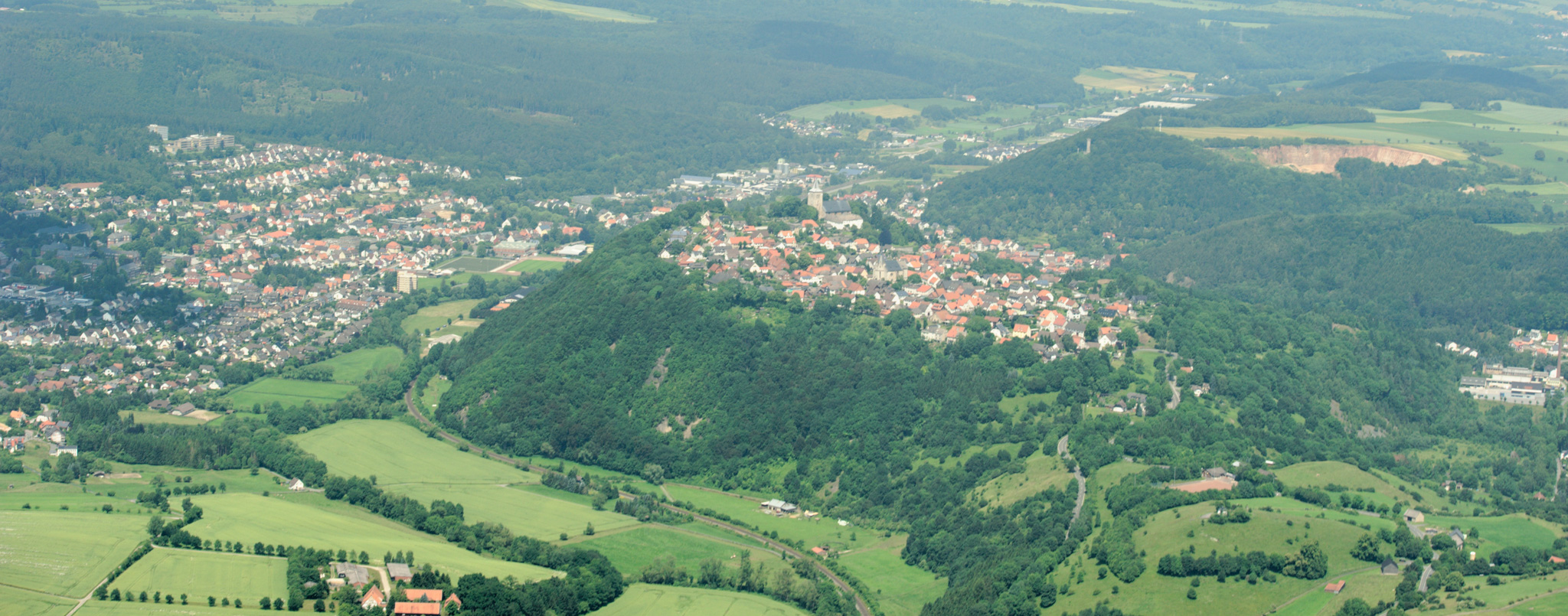Vogelperspektive von Marsberg
