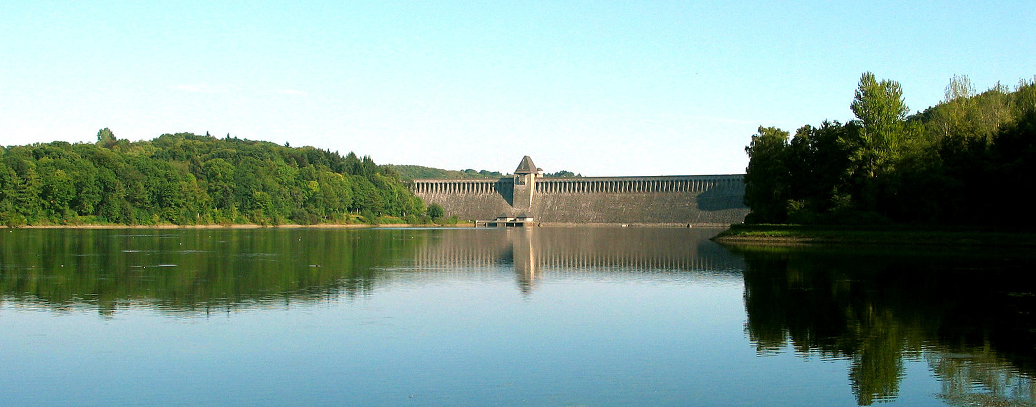 Aufnahme von der Möhnetalsperre, Möhnesee