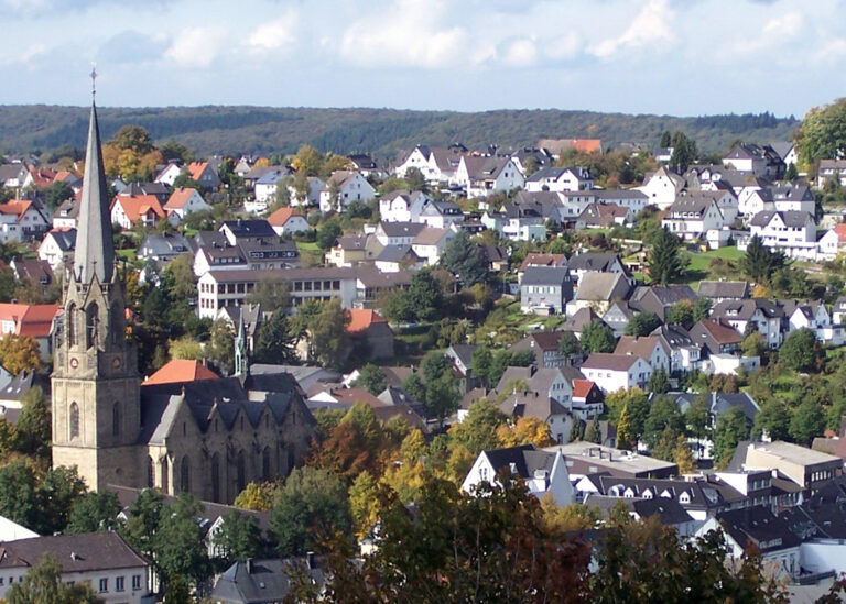 Vogelperspektive von Warstein